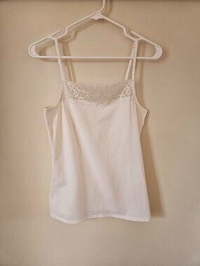 J. Jill Lace-trimmed Cami - White - XS